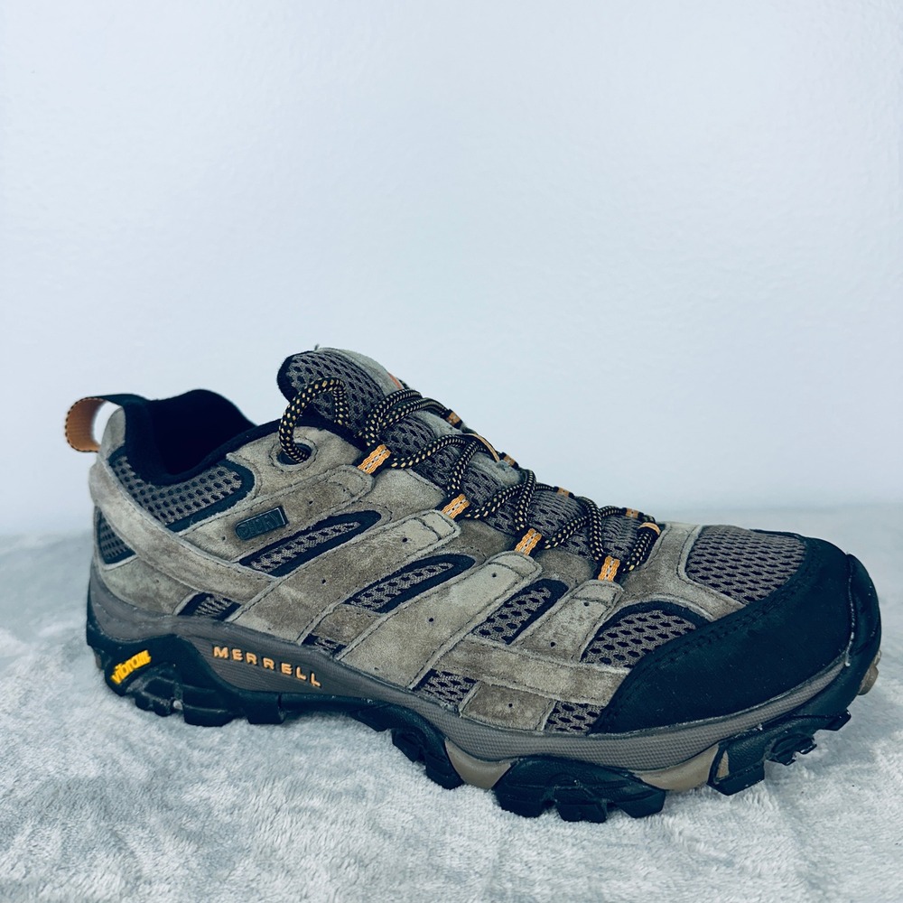 Merrell Moab 2 Waterproof Hiking Shoes Granite‎ Grey Black Mens 9 J06025